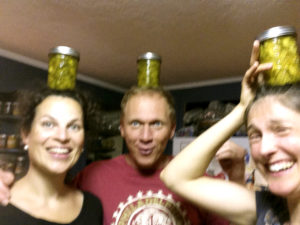 pickle jars on their heads