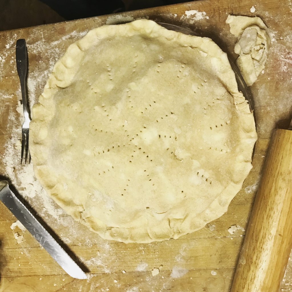 pie crust poking holes