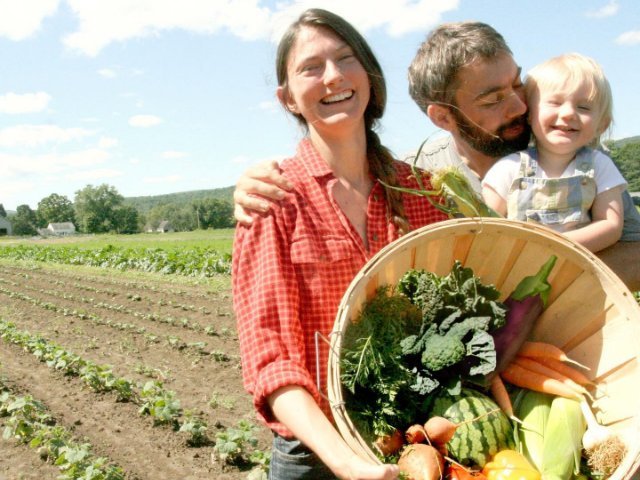 Family with basket