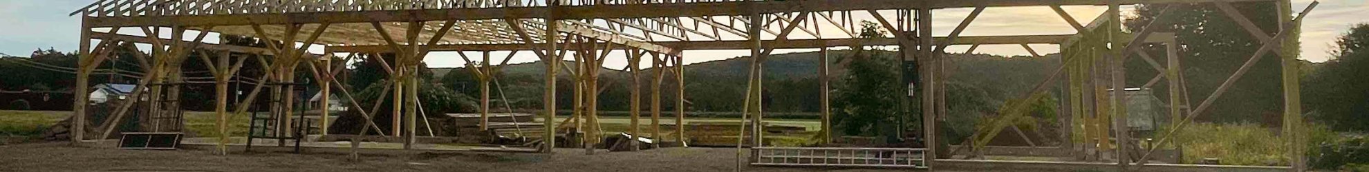 Donate Now: Help Us Build the Barn! backgound banner